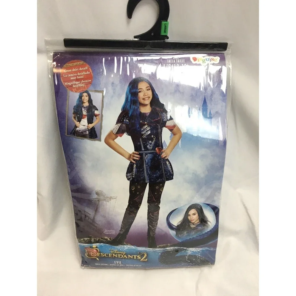 NIP Descendants 2 Evie Halloween Costume‎ Girl Large 10-12 Top Leggings